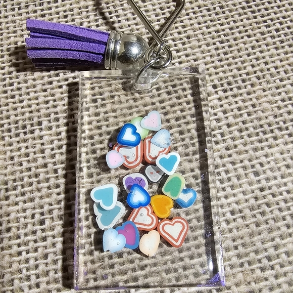 Clear keychains handmade - Picture 2 of 2